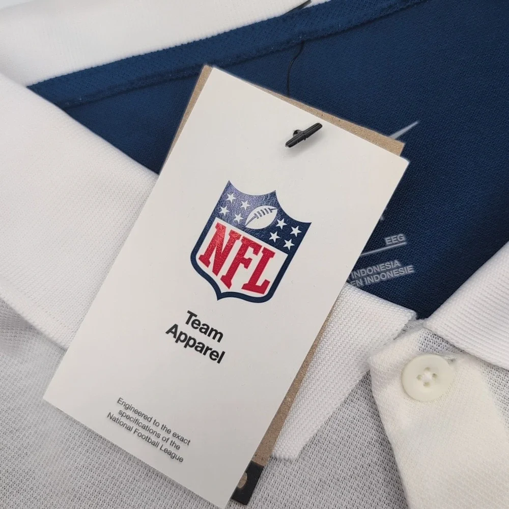 Indianapolis Colts Nike Dri Fit Polo Shirt Mens XXL Throwback Rewind Logo
